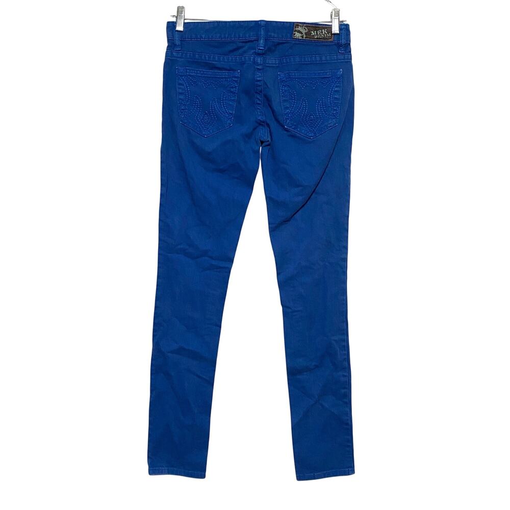 MEK DNM Tyler Cigarette Jeans Womens 27x34 Denim Blue Stretch Casual Y2K Boho
